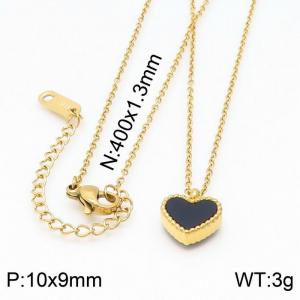 SS Gold-Plating Necklace - KN200220-SP