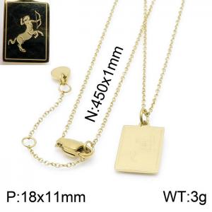 SS Gold-Plating Necklace - KN200346-KLHQ