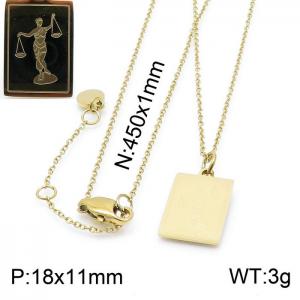 SS Gold-Plating Necklace - KN200347-KLHQ