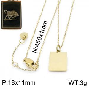 SS Gold-Plating Necklace - KN200348-KLHQ