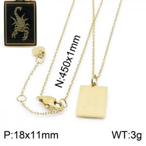 SS Gold-Plating Necklace - KN200349-KLHQ