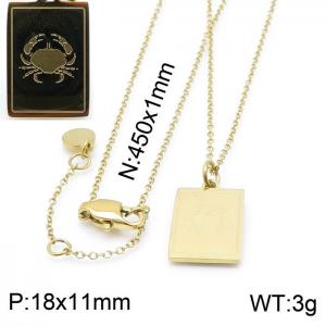 SS Gold-Plating Necklace - KN200350-KLHQ