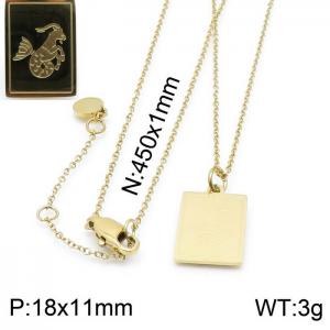 SS Gold-Plating Necklace - KN200352-KLHQ