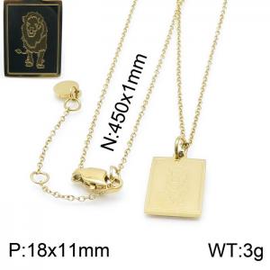 SS Gold-Plating Necklace - KN200353-KLHQ