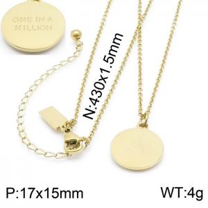 SS Gold-Plating Necklace - KN200388-KLHQ