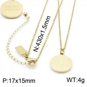 SS Gold-Plating Necklace - KN200392-KLHQ