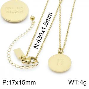 SS Gold-Plating Necklace - KN200393-KLHQ