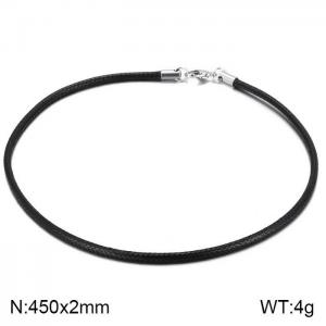 Stainless Steel Clasp with Fabric Cord - KN201937-Z