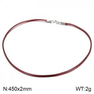 Stainless Steel Clasp with Fabric Cord - KN201952-Z
