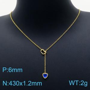 SS Gold-Plating Necklace - KN202160-KLX
