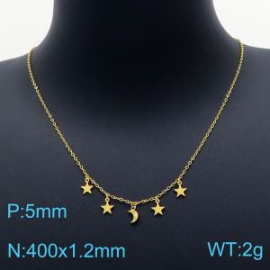 SS Gold-Plating Necklace - KN202162-KLX