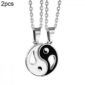 Couple Necklaces - KN202316-WGZH