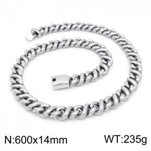Stainless Steel Necklace - KN202656-BDJX