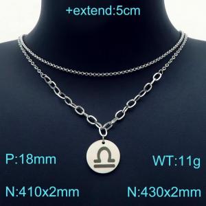 Stainless Steel Necklace - KN202943-Z