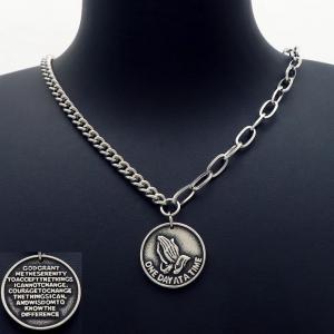 Stainless Steel Necklace - KN203344-TLX