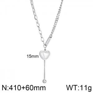 Stainless Steel Necklace - KN226543-WGTY