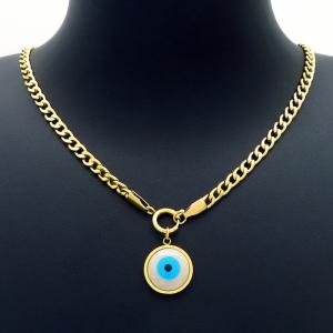 Stainless steel gold necklace - KN226596-HM