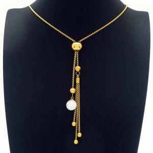 Stainless Steel Stone Necklace - KN227149-CX