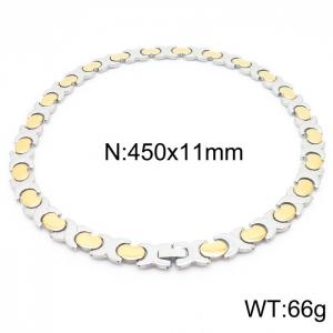 SS Gold-Plating Necklace - KN227225-BYZ