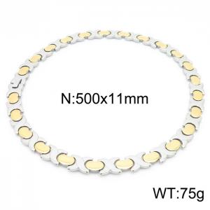 SS Gold-Plating Necklace - KN227226-BYZ