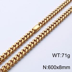 SS Gold-Plating Necklace - KN227466-KFC
