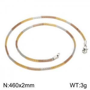 Staineless Steel Small Gold-plating Chain - KN22877-CD
