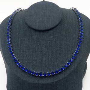 Stainless Steel Stone Necklace - KN229212-HR