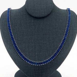 Stainless Steel Stone Necklace - KN229216-HR