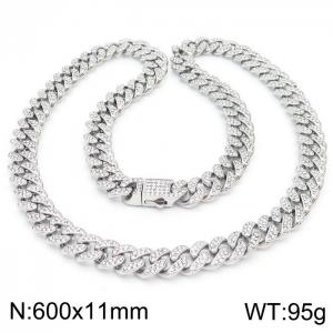 Stainless Steel Stone Necklace - KN229707-JL