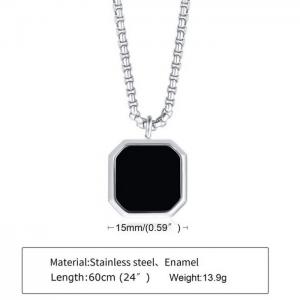 Stainless Steel Necklace - KN229754-WGSF
