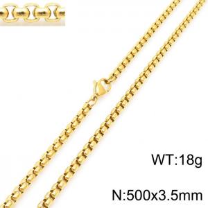 SS Gold-Plating Necklace - KN230415-Z
