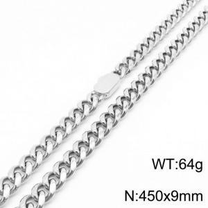 Fashion 316L Stainless Steel Cuban Link Chain Long Necklace For Men - KN231656-Z