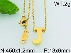 SS Gold-Plating Necklace - KN23332-PH