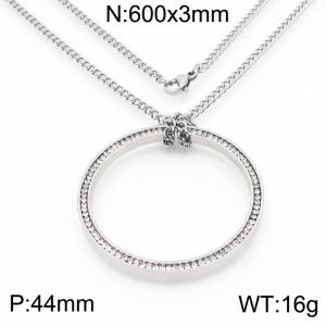 Stainless Steel Special Bracelets Women Silver Color - KN233877-Z