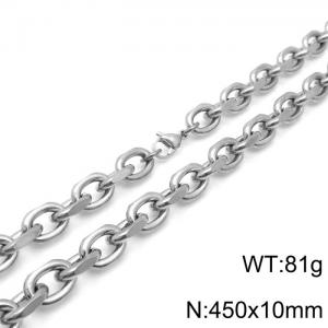 O-shaped cross chain interlocking titanium steel large O-shaped chain - KN236971-Z