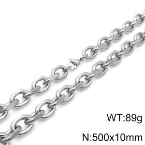 O-shaped cross chain interlocking titanium steel large O-shaped chain - KN236972-Z