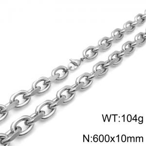 O-shaped cross chain interlocking titanium steel large O-shaped chain - KN236974-Z