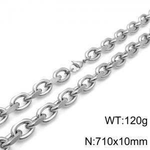 O-shaped cross chain interlocking titanium steel large O-shaped chain - KN236976-Z