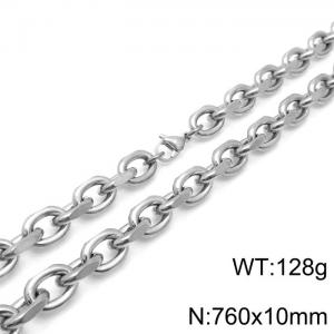 O-shaped cross chain interlocking titanium steel large O-shaped chain - KN236977-Z