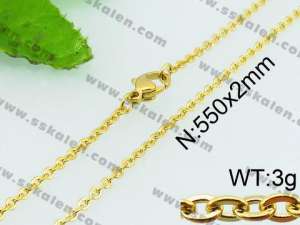 Staineless Steel Small Gold-plating Chain - KN24329-Z