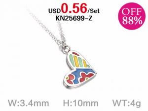 Loss Promotion Stainless Steel Necklaces Weekly Special - KN25699-Z