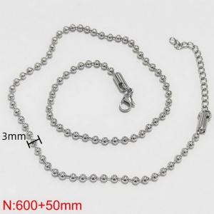 Stainless Steel Necklace - KN282582-Z
