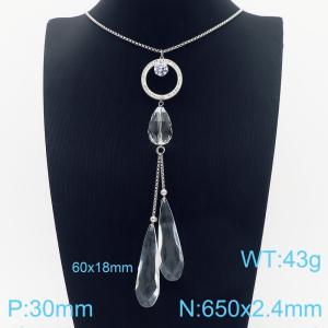 Stainless Steel Necklace - KN283238-CX