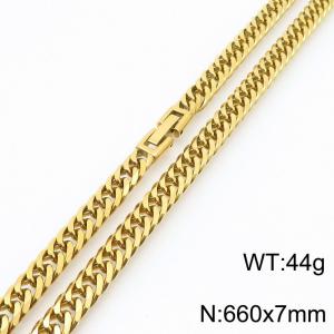 SS Gold-Plating Necklace - KN283457-KFC