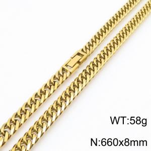 SS Gold-Plating Necklace - KN283460-KFC