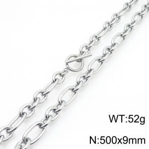 Stainless steel O-chain necklace - KN283468-KFC