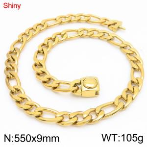 SS Gold-Plating Necklace - KN283590-Z