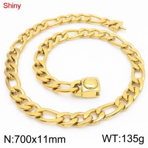 SS Gold-Plating Necklace - KN283593-Z