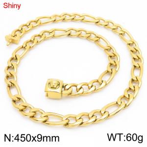 SS Gold-Plating Necklace - KN283609-Z
