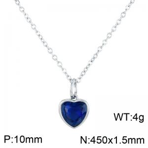 Stainless Steel Stone Necklace - KN284083-LK